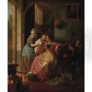 Playing With Baby by Basile De Loose