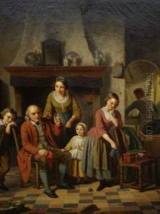 Reunion De Famille by Basile De Loose