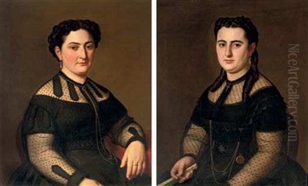 Portrait Of Lady Matthijsens (+ Another; Pair) - view 1