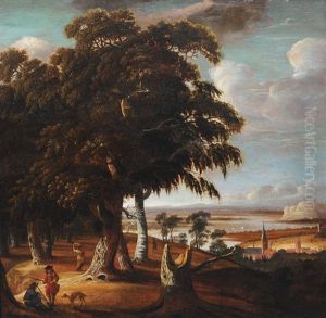 Extensive Landscape With Stump