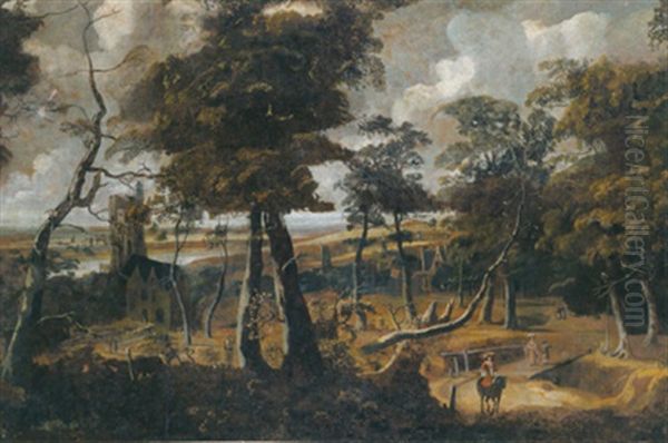 Bewaldete Landschaft Mit Ausblick Auf Einen Fluss - view 1