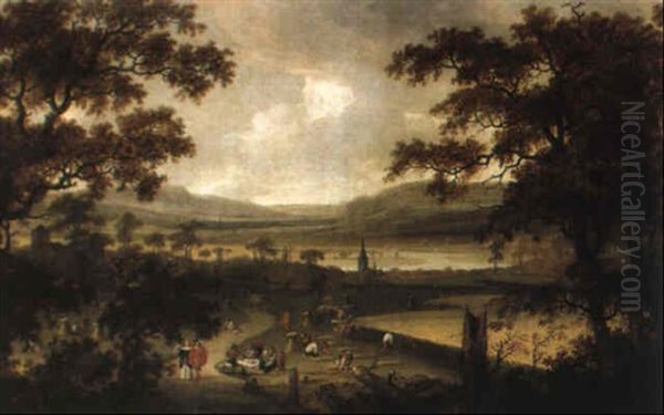Fenaison Sur Fond De Paysage - view 1
