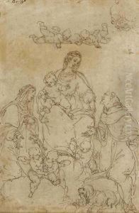 Vierge A L'enfant by Giulio Benso