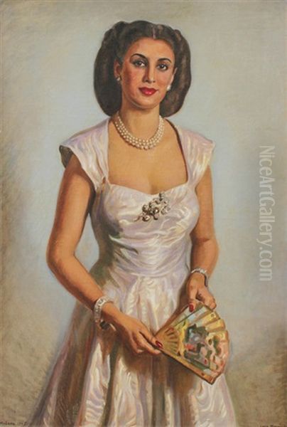 Woman With Fan - view 1