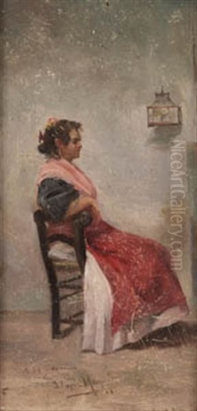 Gitana De Perfil Sentada - view 1