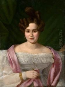Retrato De Dama by Bernardo Lopez Piquer