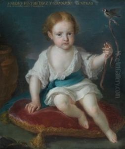 Retrato Del Nino Andres Pintor Diaz Y Granada by Vicente Lopez y Portana