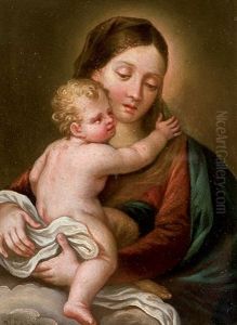 Virgen Con El Nino En Brazos Virgen Con El Nino En Brazos