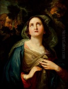 Virgen Con Angelitos
