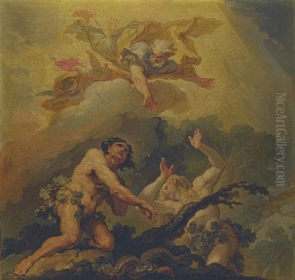The Expulsion Of Adam And Eve From Paradise (sketch) - view 1