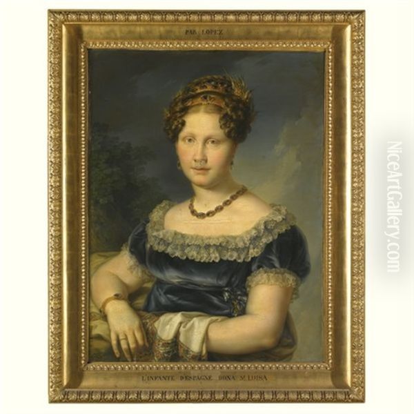 Portrait Of Infanta Luisa Carlota De Borbon, Princess Of The Two Sicilies - view 1