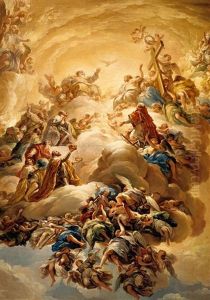 The Adoration Of The Trinity by Vicente Lopez y Portana