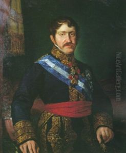 Retrato Del Pretendiente Carlista D. Carlos Maria Isidro De Borbon Parma Retrato Del Pretendiente Carlista D. Carlos Maria Isidro De Borbon Parma