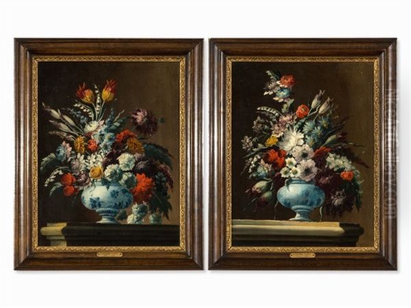 Flower Still Lifes (pair) - view 1
