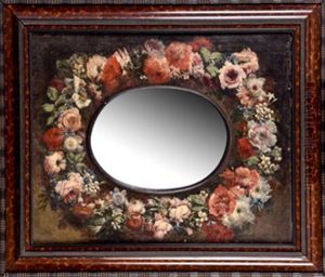 Guirnalda De Flores (w/mirror) by Gasparo Lopez