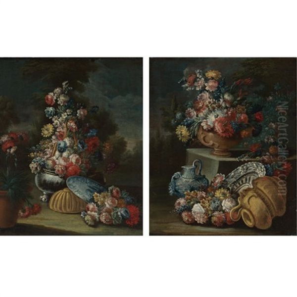 Still Life With Flowers (+ Still Life With Flowers And A Stone Jug; 2 Works) - view 1