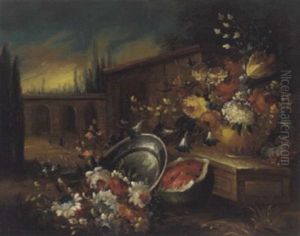 Blumen In Einem Schlospark