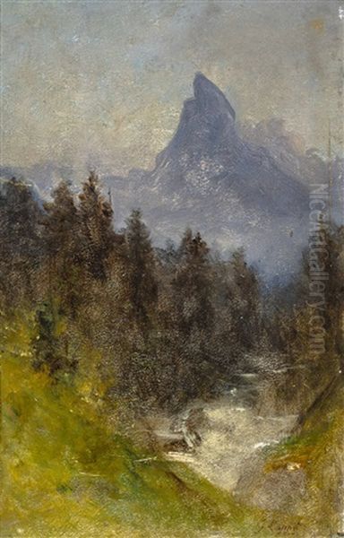 Paysage Avec Vue Sur Le Cervin - view 1