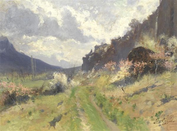 Alpine Landscape In Spring - view 1