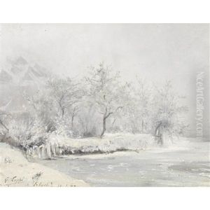 Winterlandschaft Bei Erlach