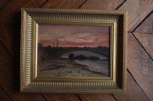 Pont De Paris Au Crepuscule by Gabriel Loppe