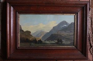 Les Foins Sur Fond De Paysage Montagneux