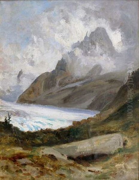 La Pierre Aux Anglais, Chamonix (study) - view 1