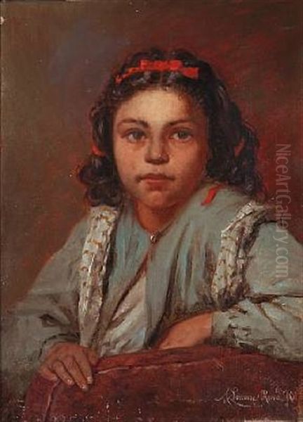 A Roman Girl With Red Hair Band - view 1