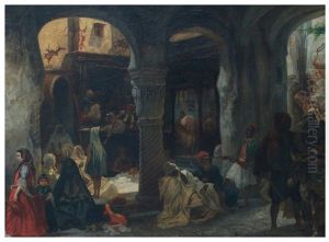 Cafe Maure Et Boutique De Barbier De La Jenne A Alger