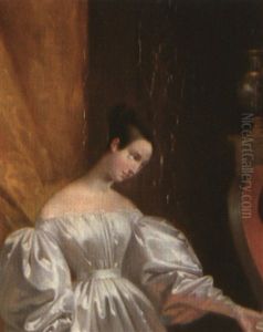 Jeune Fille Brulant Sa Correspondance by Pierre-Jerome Lordon
