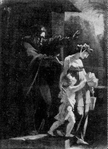 Agar Chassee Par Abraham by Pierre-Jerome Lordon