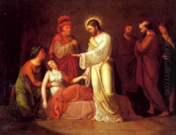 Jesus Helbreder Den Blinde Pige - view 1