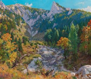 The Griesgraben Near Krumpen In Southern Styria by Carl Lorenz