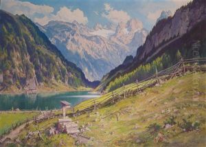 Der Gosausee Mit Dem Dachstein