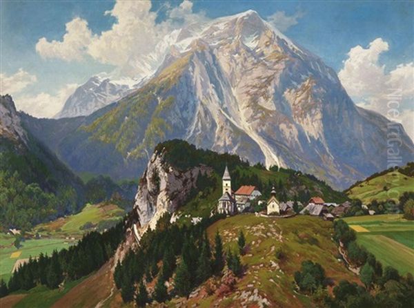 Der Grosglockner Mit Heiligenblut Im Vordergrund - view 1