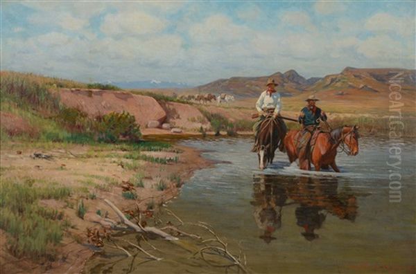 Fording The Bighorn - view 1