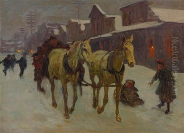 Passing Through Town On A Cold Winter's Night - view 1