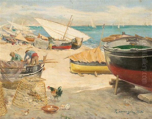 Pescadores En La Playa - view 1
