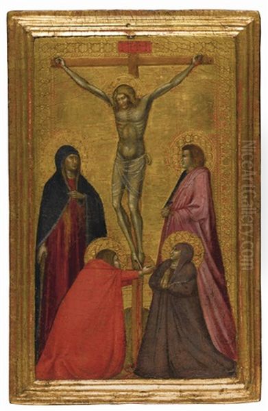 The Crucifixion With The Virgin, And Saints Mary Magdalene, John The Evangelist And A Franciscan Female Saint - view 1