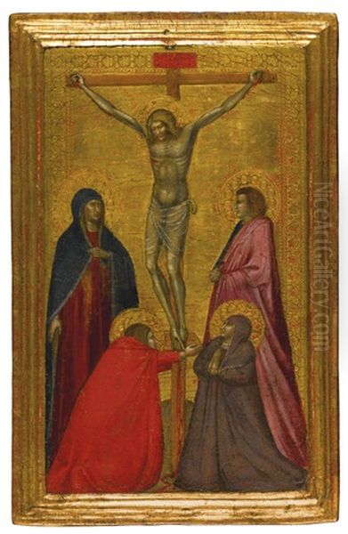 The Crucifixion With The Virgin, And Saints Mary Magdalene, John The Evangelist And A Franciscan Female Saint (collab. W/workshop) - view 1