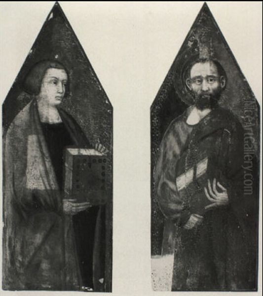 Two Saints Holding Books - view 1