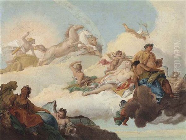 Apollo And Aurora - A Bozzetto - view 1