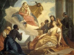 The Madonna And Child Appearing To A Lame Noblewoman
