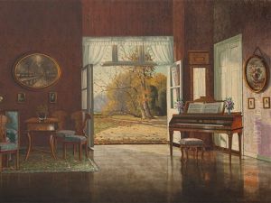 Biedermeier Interior by Ernst Hugo Lorenz-Morovana