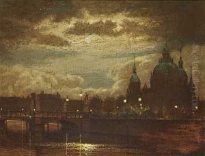 Nacht Uber Berlin by Ernst Hugo Lorenz-Morovana