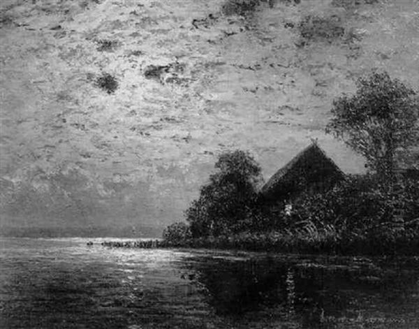 Mondnacht Am Riewendtsee An Der Havel - view 1