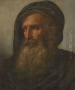 Etude De Tete D'homme Regardant Vers La Gauche