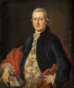 2 Portraits: A) Giovanni Battista Gussetti by Peter Anton Lorenzoni