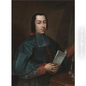 Portrait Of Francesco Agostino Della Chiesa, Bishop Of Vigevano Holding A Letter