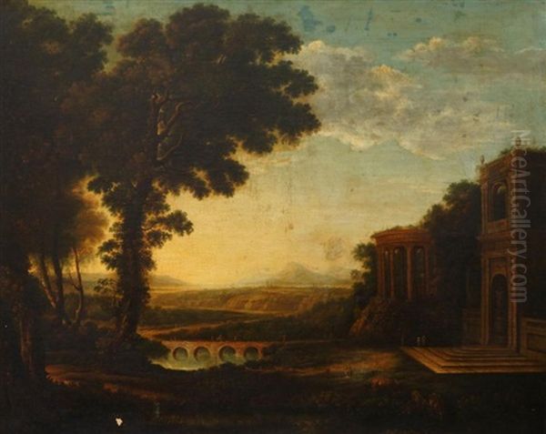 Landscape With The Father Of Psyche Sacrificing At The Milesian Temple Of Apollo - view 1